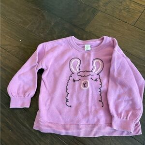 GAP Lavender Kids Sweater with Llama Design